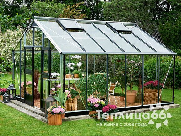 Теплица Juliana Gardener Aluminium, ширина 3,68 метра